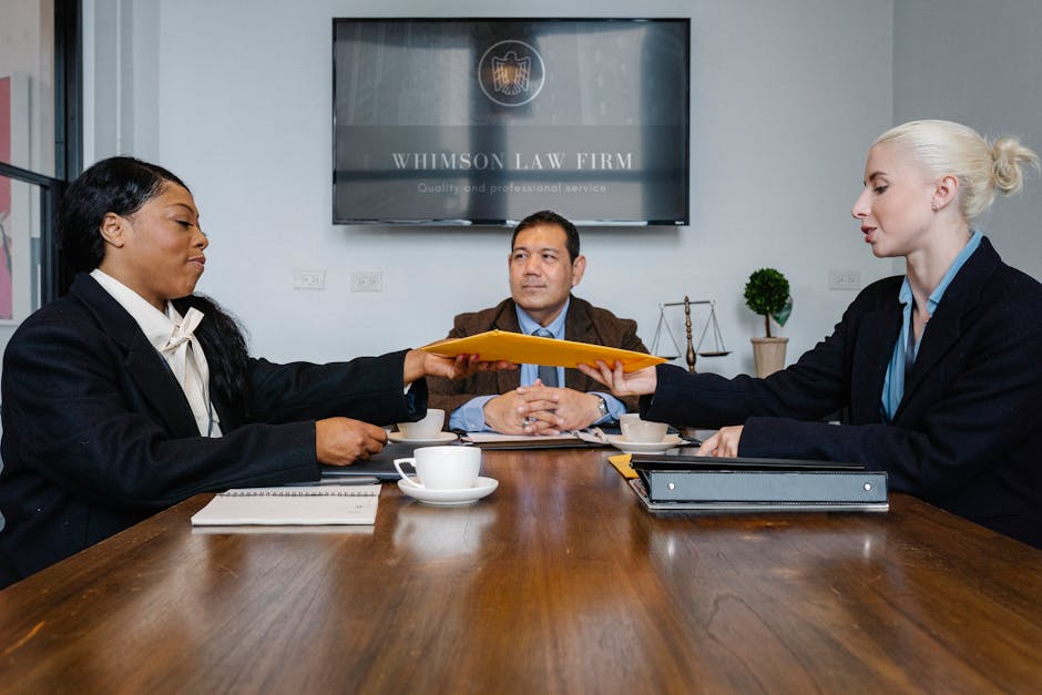 A realistic image depicting a courtroom scene with a judge, lawyers, and landlords discussing rent collection after eviction.